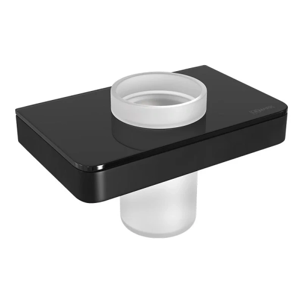 Стакан для ванной Lemark Glass line черный 9732036 (детальная фотография)