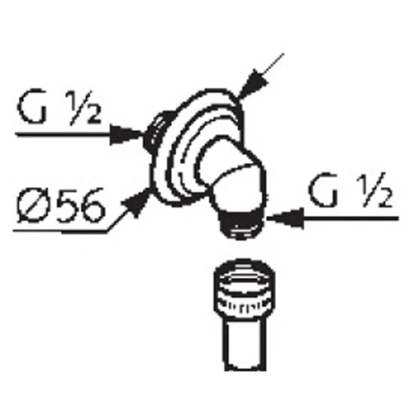 Шланговое подключение Kludi 1926 золото 1210145-00 (детальная фотография), по запросу