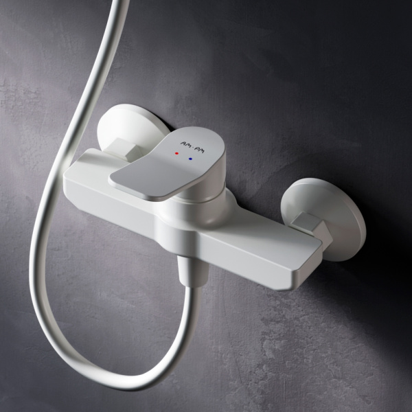 Смеситель для душа Am.Pm X-Joy белый F85A20033 (детальная фотография), для душа