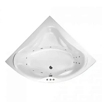 Ванна гидромассажная Excellent Konsul Smart 150 x 150 см, белый/хром, WAEX.KON15.SMART.CR