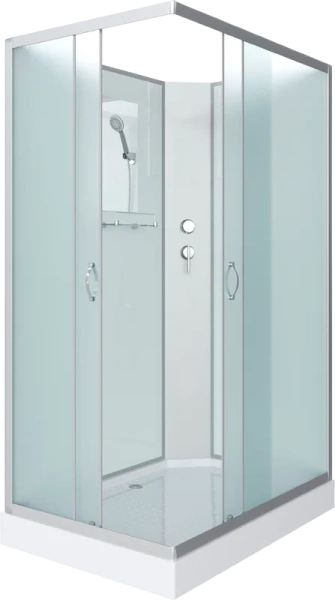 Душевая кабина Niagara Classic 100x80 см стекло матовое 430853QBK (детальная фотография)