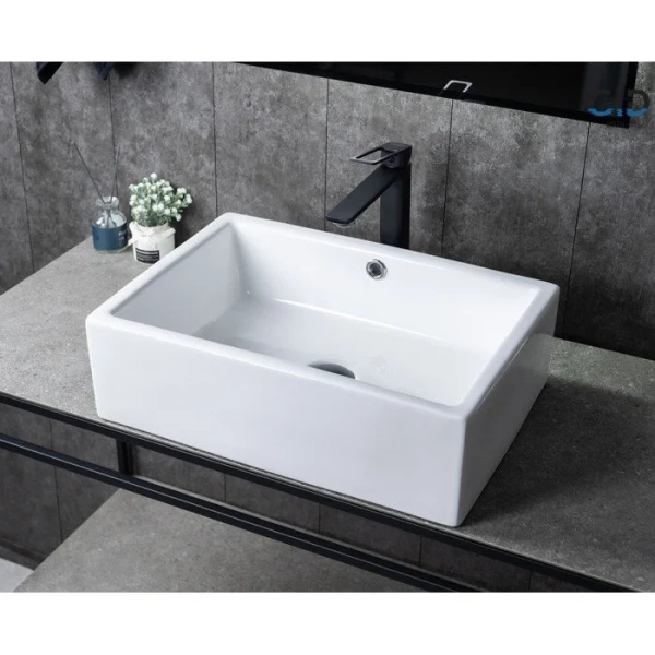 Раковина GID Geometrico N9129 51 см белая 51125 (детальная фотография), керамические