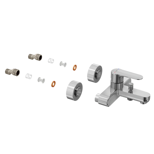 Смеситель для ванны VitrA Root Round хром A42725EXP (детальная фотография), хром