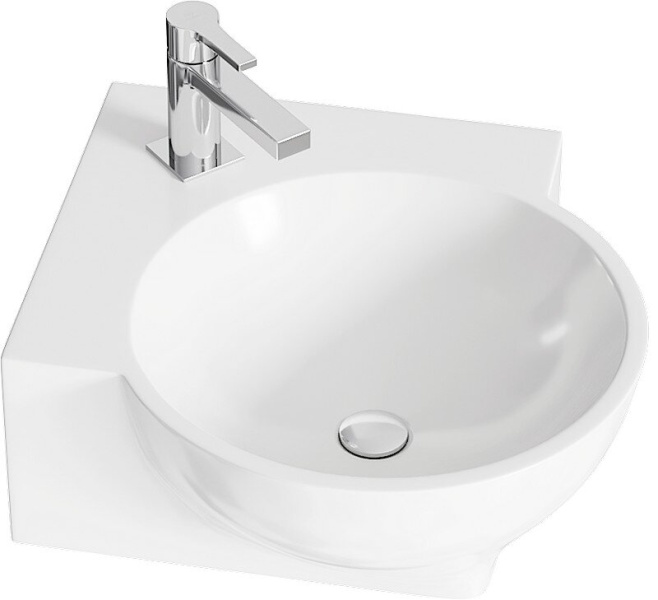 Раковина мебельная Aqwella Дельта 46 см угловая 4640021061435 (детальная фотография)