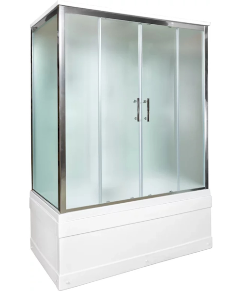Душевая кабина Deto EM 150x85 см с сиденьем EM4515GM+EL (детальная фотография), прямоугольные