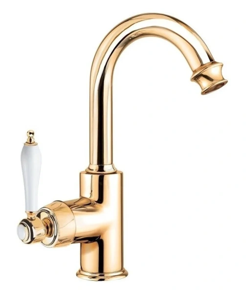Смеситель для раковины Cezares Aphrodite золото 24 карат APHRODITE-LS2-03/24-Bi (детальная фотография)