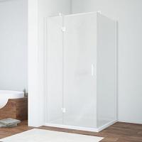 Душевой уголок профиль белый стекло сатин Vegas-glass