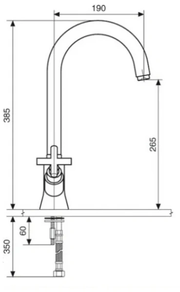 Смеситель для кухни Emmevi Spirit New 31057 (детальная фотография), для кухни