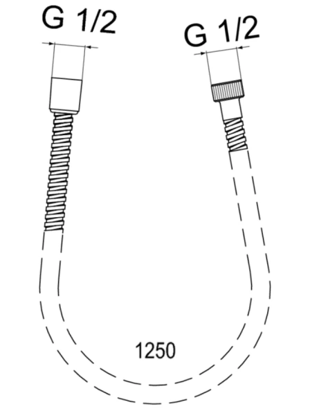 Шланг для душа Ideal Standard IdealRain Metalflex A2403AA (детальная фотография), шланги для душа
