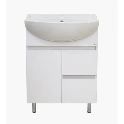 Тумба под раковину напольная Misty Амур 60 см с 2 ящиками - фото 1