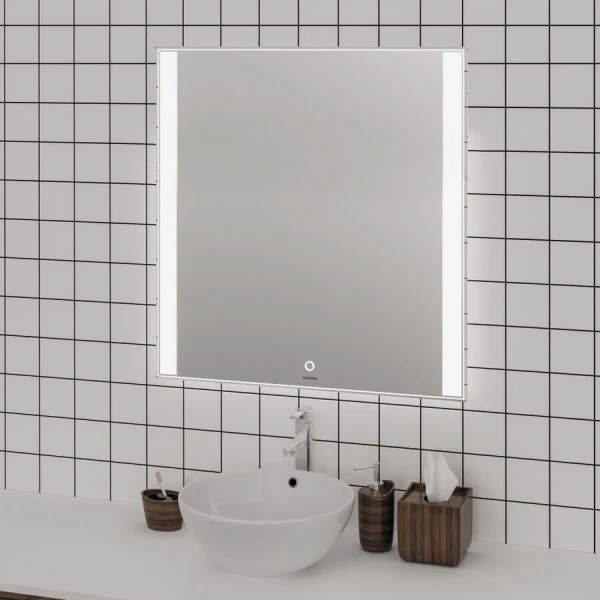 Зеркало с подсветкой Grossman Avrora 70 см прямоугольное 117080 (детальная фотография), современные, hi-tech