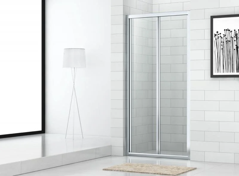 Душевая дверь в нишу Cezares Eco 80 см стекло прозрачное ECO-O-BS-80-C-Cr (детальная фотография), современные, hi-tech