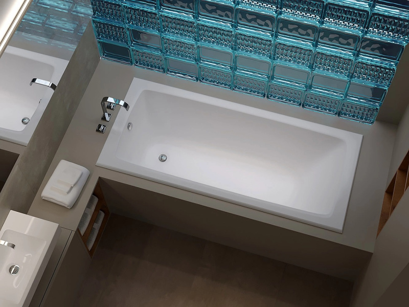 Ванна чугунная Wotte Vector 170х75 см прямоугольная Vector 1700x750 (детальная фотография), современныe, hi-tech