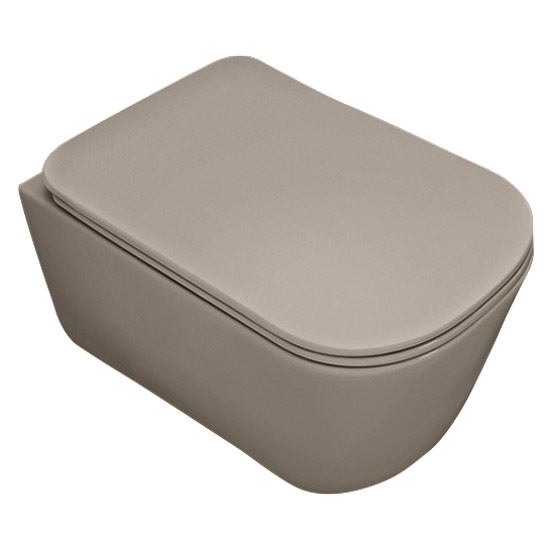 Унитаз подвесной Kerasan Tribeca nocciola mat 511481 (детальная фотография)