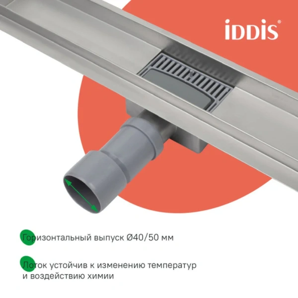 Душевой лоток IDDIS Level 70 см хром 975A7SB10DZ (детальная фотография) index_1
