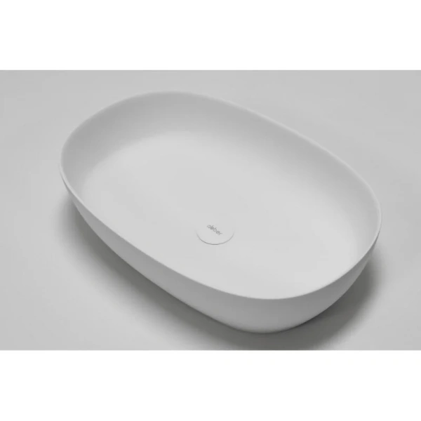 Раковина Abber Stein 60 см белая матовая AS2633 (детальная фотография), одинарные