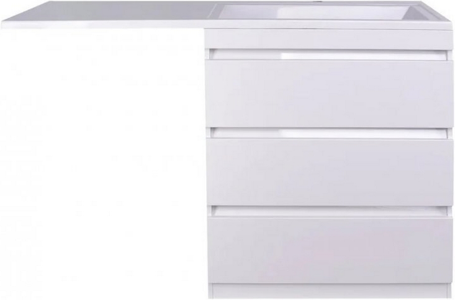 Тумба под раковину напольная Style Line Даллас 77 см белая СС-00002221 (детальная фотография), окрашенные