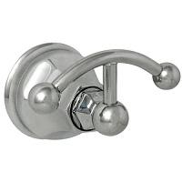 Крючок для ванной двойной, матовый никель, Nicolazzi Teide