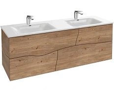 Тумба с раковиной подвесная Jacob Delafon Sherwood EB1835RU 140 см с 4 ящиками