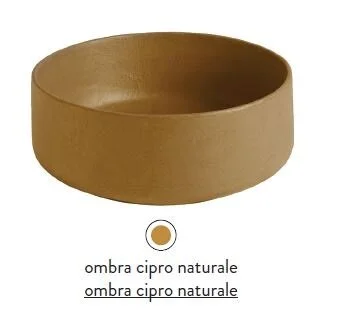 Раковина ArtCeram Cognac 55 см ombra cipro naturale COL003 18 00 (детальная фотография), накладные (на столешницу)