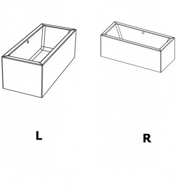 Акриловая ванна Riho Lugo Plug & Play B136014005/B136015005, 190 x 90 см, левая/правая, цвет белый (детальная фотография), прямоугольные