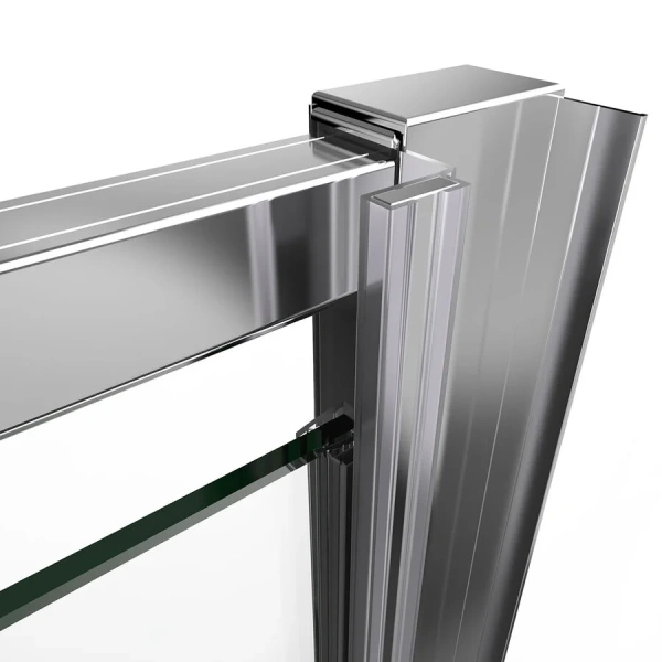 Душевая дверь в нишу Vincea Intra VDP-1I9010 100 см хром (детальная фотография), прозрачные, рифленые