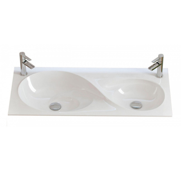 Раковина мебельная Velvex Otto 100 см белая rkOTT.100-81 (детальная фотография)