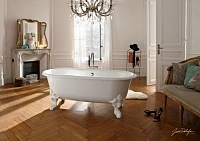 Ванна чугунная Jacob Delafon Cleo 175х80 см окрашенная в белый цвет