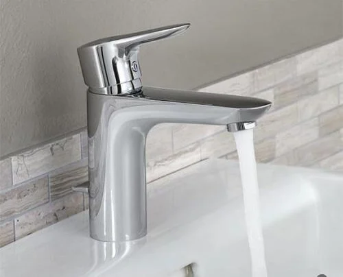 Смеситель для раковины Kludi Objekta с донным клапаном 322340575 (детальная фотография), современные, hi-tech