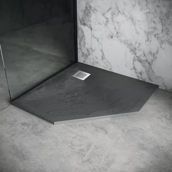Душевой поддон Grossman Strong 90x90 см графит GR-S29090D (детальная фотография), из искусственного камня