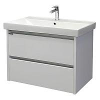 Тумба с раковиной подвесная Comforty Дублин 90 см белый глянец