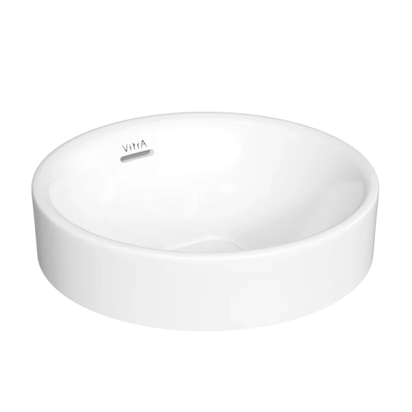 Раковина VitrA Metropole 40 см белая 7532B003-0673 (детальная фотография), маленькие, в форме чаши, круглой формы