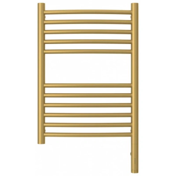 Полотенцесушитель электрический Сунержа Богема 3.0 40х60 см золото матовое 032-5802-6040 (детальная фотография), электрические с наружной вилкой, электрические скрытого подключения, левое подключение