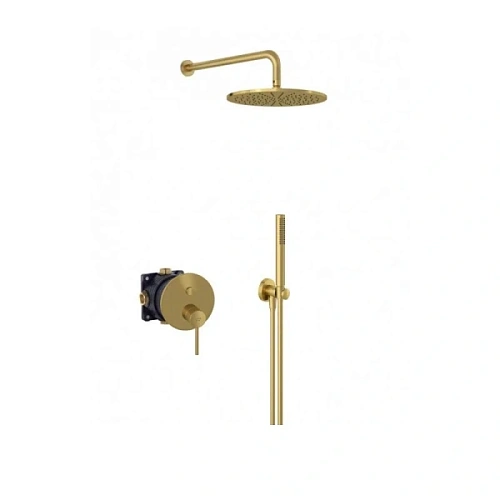 Душевой комплект Kludi Bozz золото брашированное - фото 2