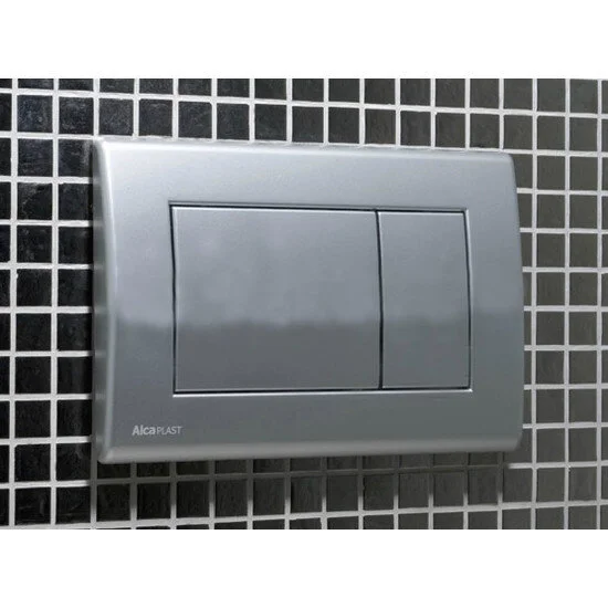 Клавиша смыва Alcaplast нержавеющая сталь M279 (детальная фотография), в наличии