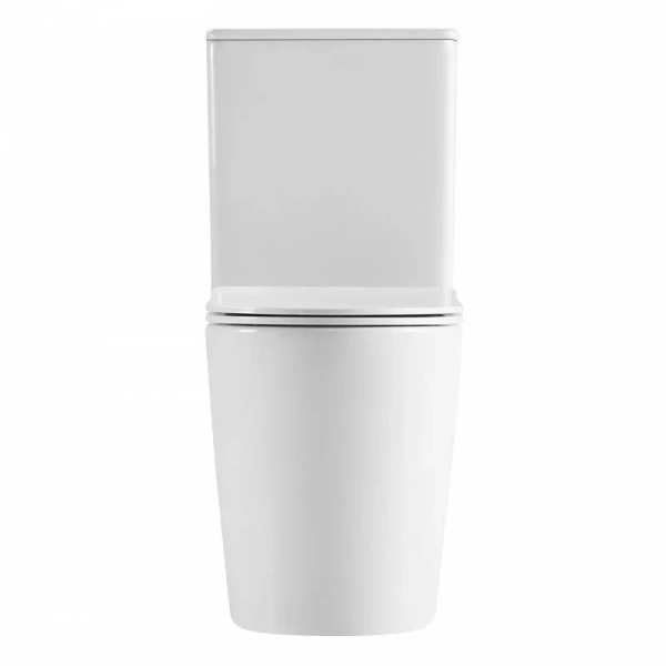 Унитаз компакт Abber BEQUEM белый матовый AC1112TMW (детальная фотография), с микролифтом