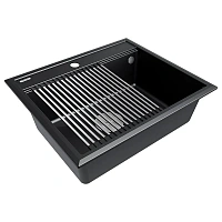 Мойка для кухни Paulmark Stepia 59 см черный металлик