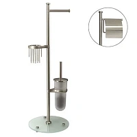 Стойка для ванной WasserKRAFT никель