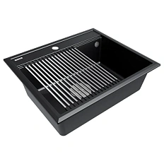 Мойка для кухни Paulmark Stepia 59 см черный металлик