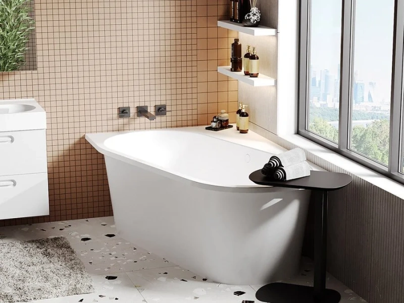 Ванна из искусственного камня Belux Лондон ВЛН L/R, 4810924269553/4810924270702, 170 x 110 см, белый, левая/правая (детальная фотография), угловые, приставные, встраиваемые