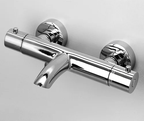Смеситель для ванны WasserKRAFT Berkel хром 4811 Thermo (детальная фотография), для ванны