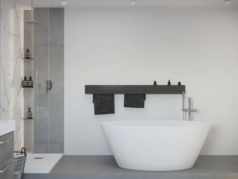 Ванна из искусственного камня Belux Дубай ВД - 1600, 4810924280480, 160 x 80 см, белый (детальная фотография), без гидромассажа