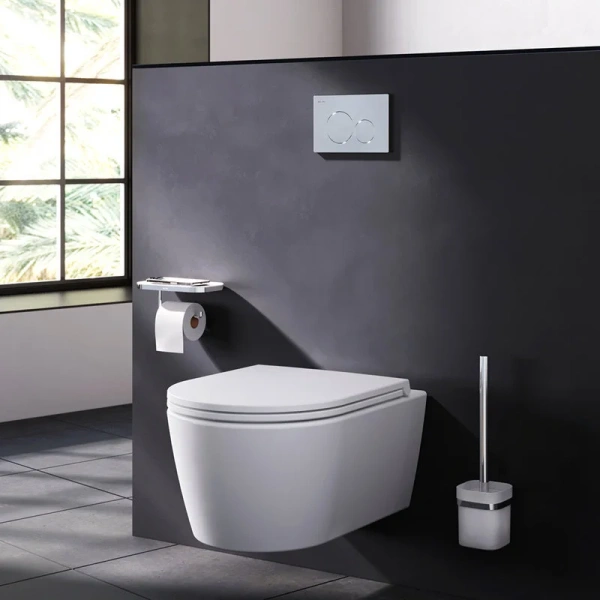 Клавиша смыва Am.Pm Pro L пневматическая глянцевый хром I049051 (детальная фотография) index_1