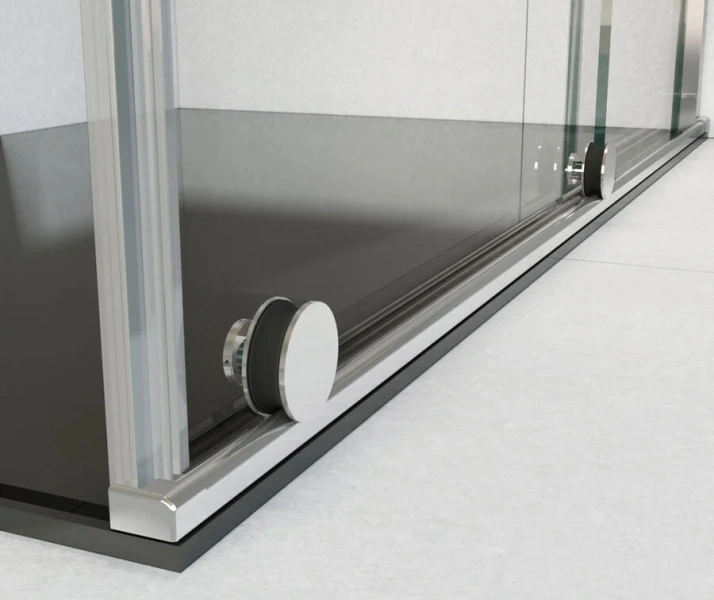 Душевой уголок Vincea Arno 130х80 см раздвижная дверь VSR-1A8013CL (детальная фотография), хром