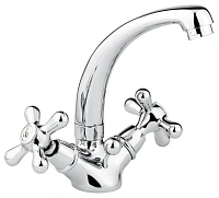 Смеситель для раковины, хром, Emmevi Deco Classic