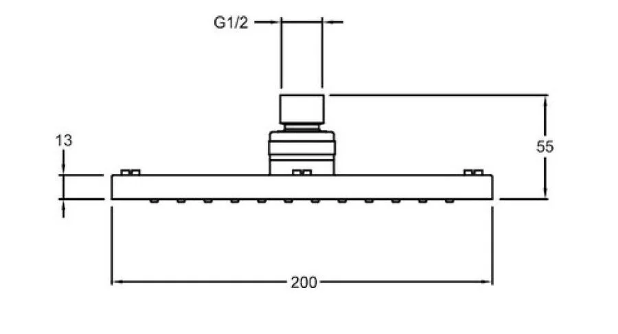  Верхний душ Jacob Delafon July хром E21761-CP (детальная фотография), хром