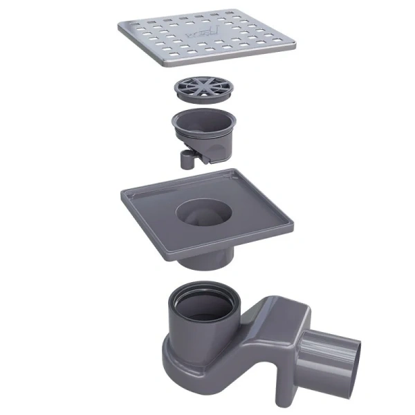 Душевой трап RGW SDR 10 см с решеткой хром 47211411-01 (детальная фотография)