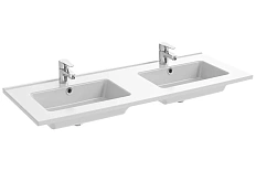 Раковина мебельная Jacob Delafon Ola 120 см с двумя чашами, белая