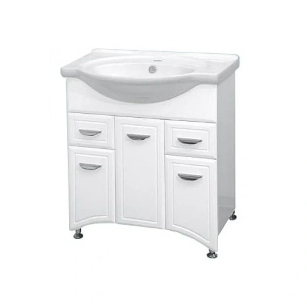 Тумба с раковиной напольная Misty Дрея 75 см (детальная фотография)