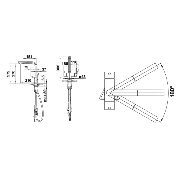 Смеситель для питьевой воды Blanco Fontas-S II антрацит 525200 (детальная фотография), для кухни, для питьевой воды с фильтром